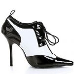 Pleaser Milan 4 1/2″ Heel Glossy Bootie available from Lingerie.com.au