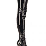 Pleaser Patent Look Thigh High 4 1/4 Heel Boots available from Lingerie.com.au