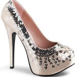 Fabulicious by Pleaser 5 3/4″ Blush Sequin Adorned Pump available from Lingerie.com.au