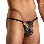 Male Power Aquarius Mesh Posing Thong available from Lingerie.com.au