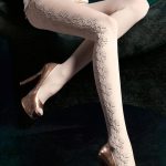 Fiore Montana Pantyhose in Ecri & Black available from Lingerie.com.au