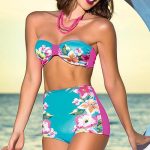 Mapale Swim & Beachwear Retro Inspired Bikini with Halter Strap available from Lingerie.com.au