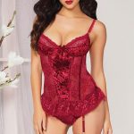 Seven Til Midnight Wine Not Corset with Thong available from Lingerie.com.au