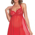 Dreamgirl Simply Smitten Gartered Babydoll with Thong available from Lingerie.com.au