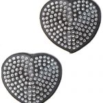 Coquette Silver Rhinestone Heart Pasties available from Lingerie.com.au