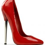Devious Dagger 6 1/4″ Red Heel Pump With Ankle Strap available from Lingerie.com.au